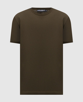 Dolce&Gabbana Green t-shirt with logo patch G8JX7TG7P1A