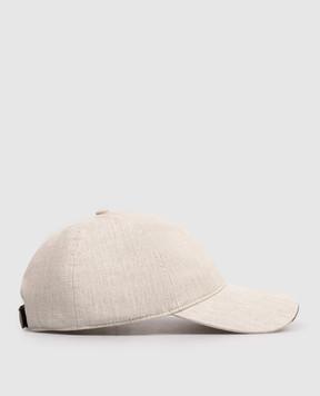 Sease Gray linen cap AC044TN078
