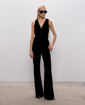 Max Mara Black velour flared pants EOSCURI MSEOSCURI