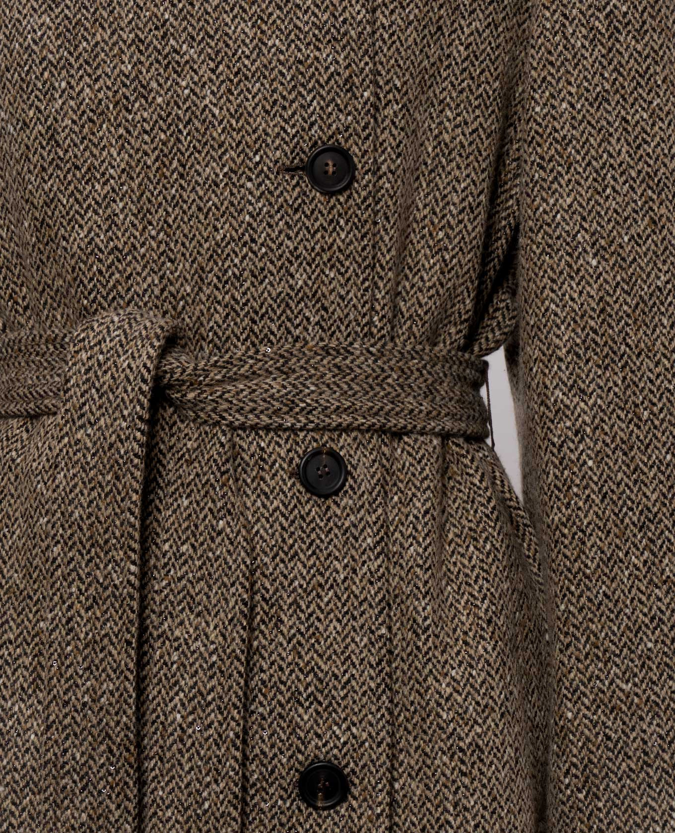 Brown patterned coat Brunello Cucinelli 5