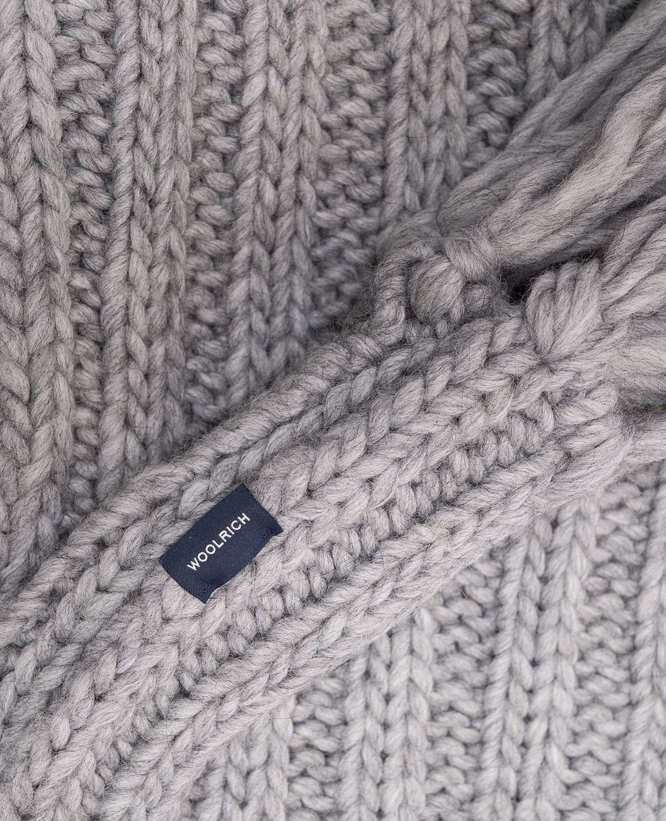 Gray scarf with wool Woolrich 3