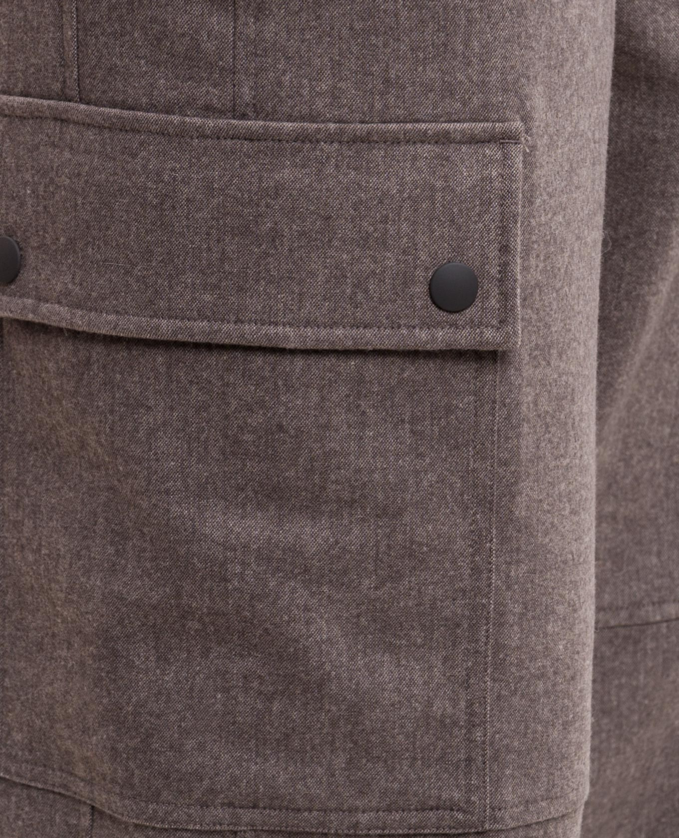 Brown cargo pants with wool Peserico 5