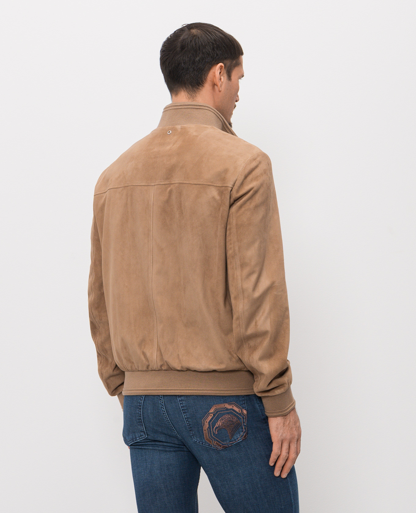 

Brown suede jacket Stefano Ricci