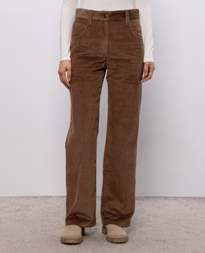 Brunello Cucinelli Brown corduroy pants MP180P9075