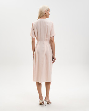 Twinset Pink dress with linen 261TT2554