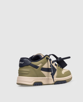 Off-White Out Of Office khaki children's sneakers OBIA011S26LEA001