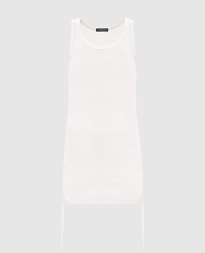Ann Demeulemeester Mara white ribbed top B0011982FA659