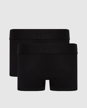 Palm Angels Set of black trunks with logo PMUH009S25FAB001