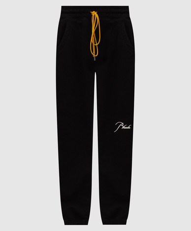 Black insulated joggers