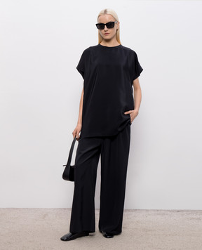 Sofie D`Hoore Baila black silk blouse BAILASIRC