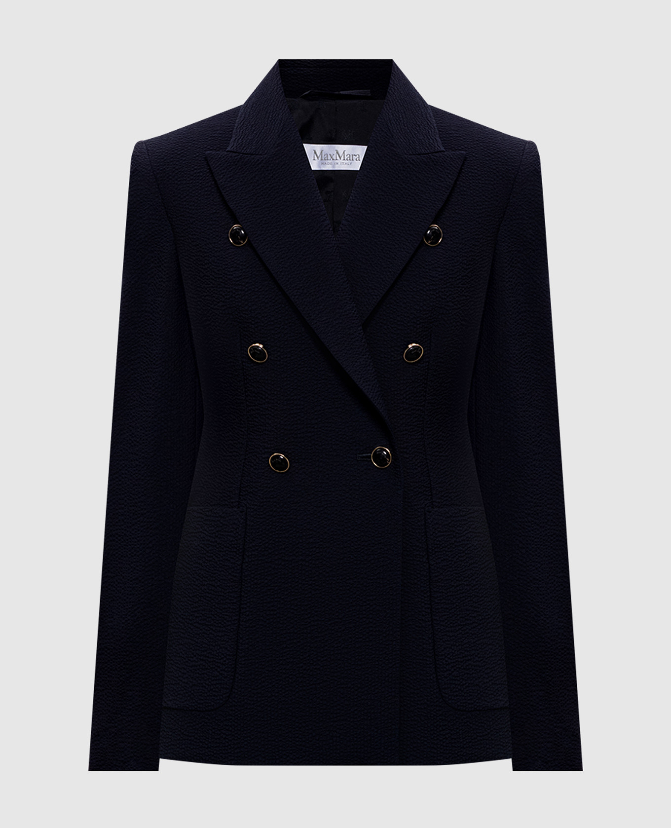 MXMRICETTA blue double-breasted wool jacket