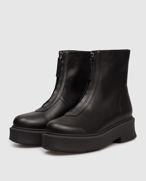 Babe Pay Pls Black leather boots 421203KO