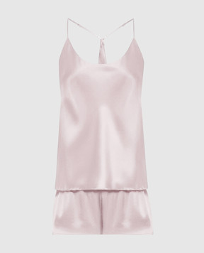 Dore & Rose Pink silk pajamas SILKCAMISET