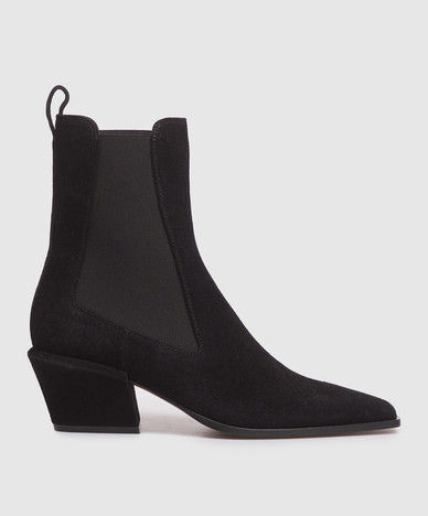 Black suede boots Bettina
