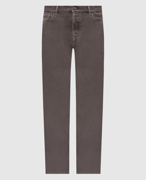 Brunello Cucinelli Grey jeans with emblem M237PO2090