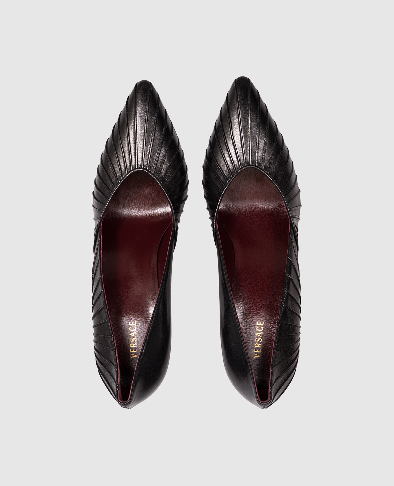 Gianni black leather shoes Versace 4