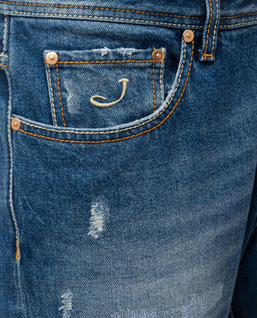 Jacob Cohen Blue jeans with a worn effect UQM0410T156Ash