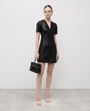 Twinset Black mini dress with lace 252TT2010