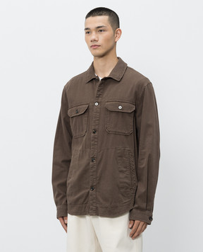 Woolrich Brown linen shirt CFWOOS2036MRUT5288
