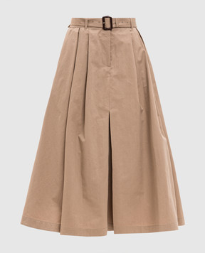 Juun.j Beige skirt with belt JW6427W52A