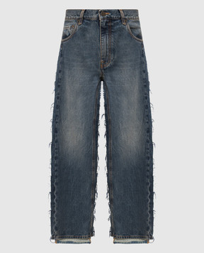 Vetements Blue jeans with a worn effect ME76DP093NN