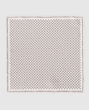Brunello Cucinelli Reversible patterned silk pachet scarf MX8660091