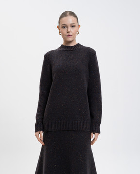 Gabriela Hearst Alfie grey cashmere sweater 1259225A009