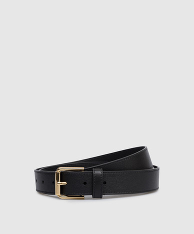 Cintura Voyou in pelle nera