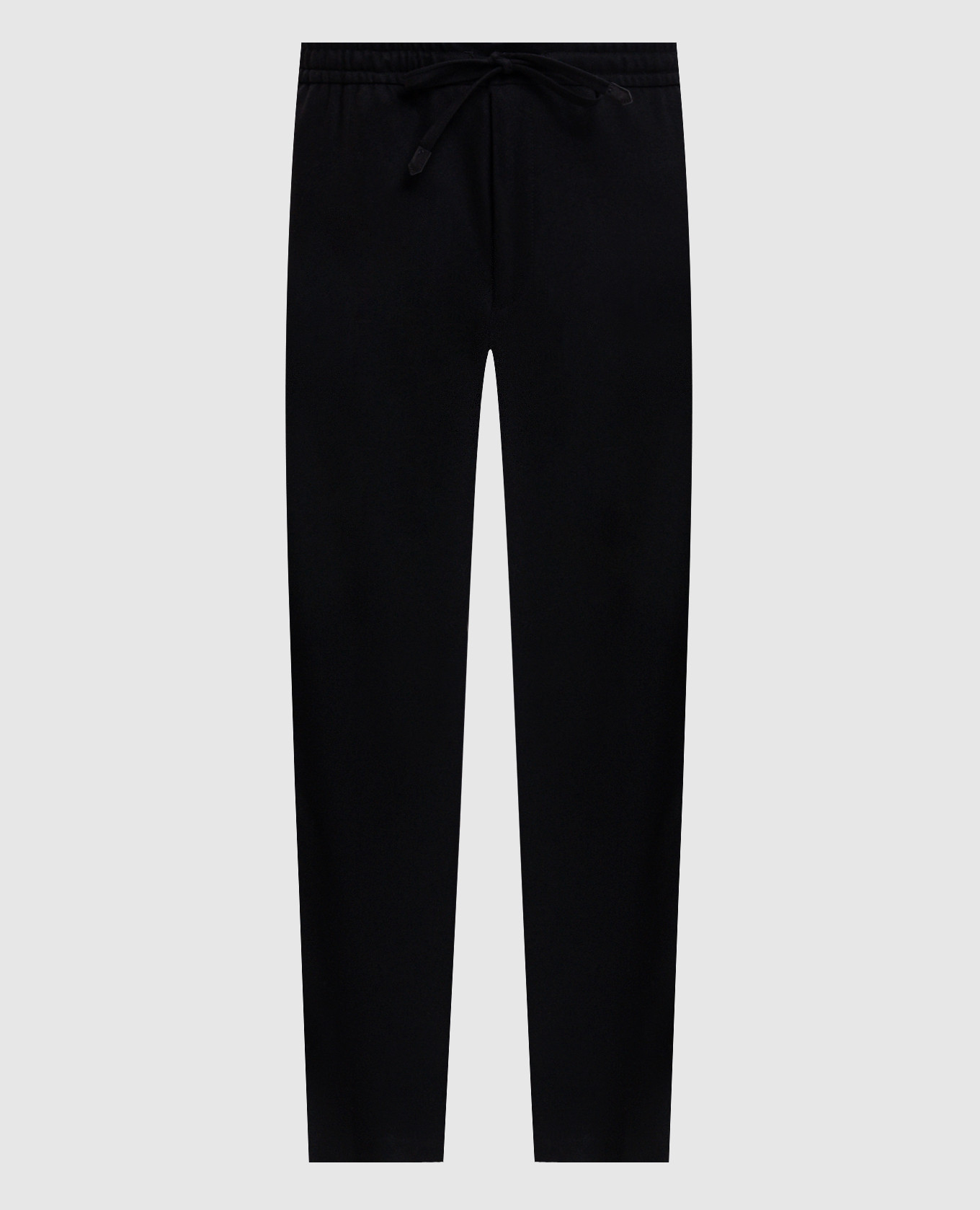 Black wool pants