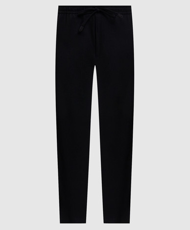 Black wool pants