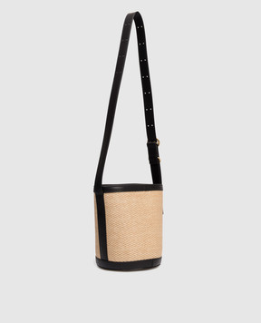 Jil Sander Beige woven bucket bag Cannolo J07ZH0059P8930