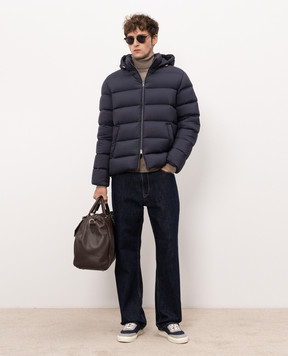 Herno Blue quilted down jacket PI0016ULE12456Z