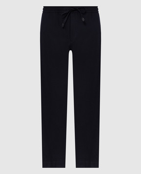 Canali Blue wool pants AN04763U97003