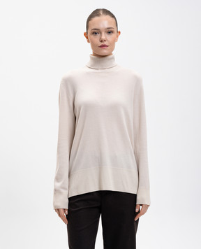 MooRER Beige wool turtleneck NATALY NATALYW12