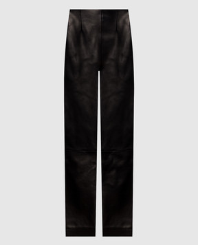 Khaite Ryden Black Leather Pants 32151012