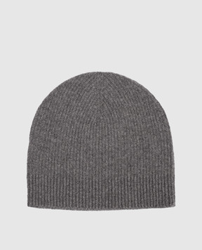Stefano Ricci Gray cashmere hat K202022CUFF26391