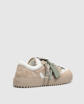 Off-White Beige Court 3.0 combo sneakers OF05779101
