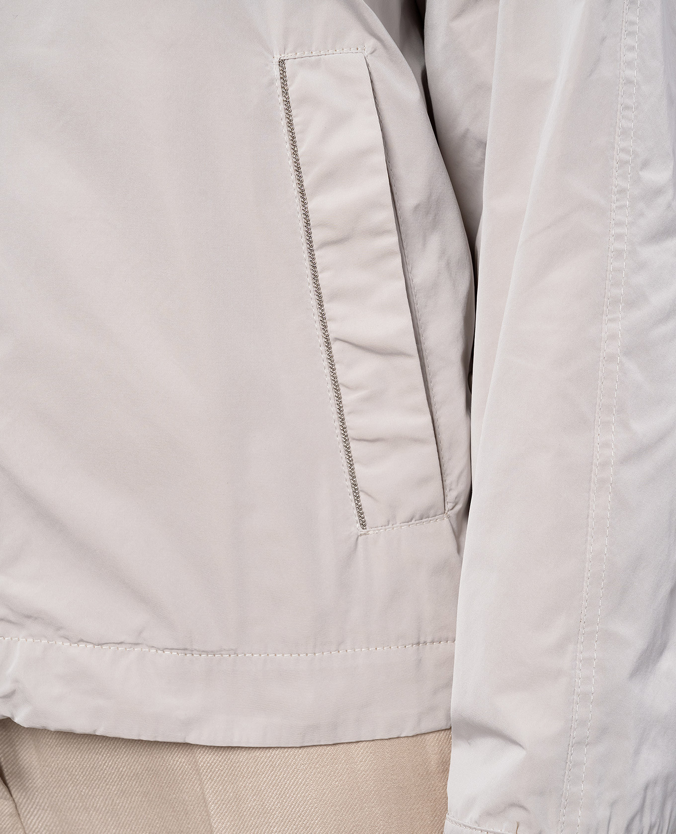 Gray jacket with monil chain Peserico 5