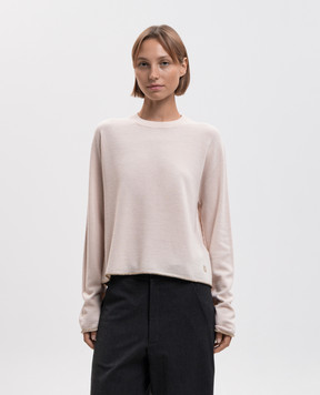 Momoni Beige Karasu wool jumper MOKN01170MO