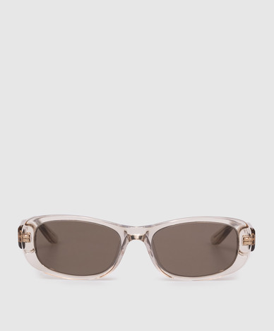 Lunettes de soleil transparentes avec logo