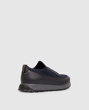 Doucal's Blue combination sneakers DU3318SYDNPX783