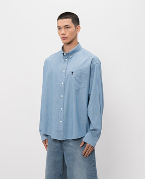 Ami Paris Blue shirt HSH822CO0221