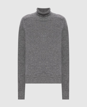 Victoria Beckham Marie gray merino wool sweater 1124KJU005081A