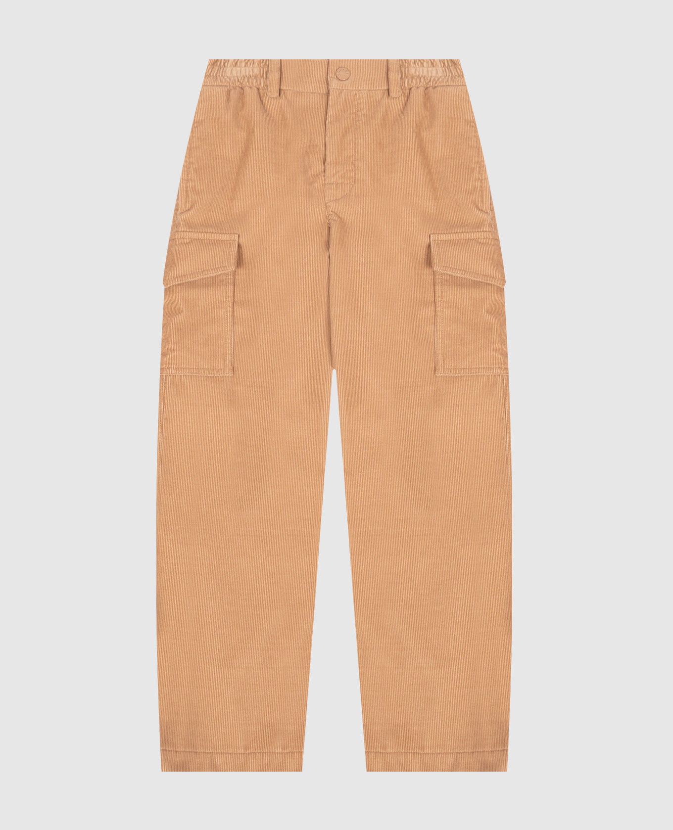 Children's brown corduroy cargo pants
