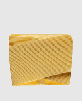 Balmain Yellow layered top GF1AA405KJ29
