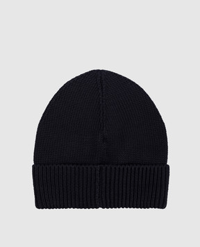 Moncler ENFANT Children's blue hat with logo L19513B00006M2861