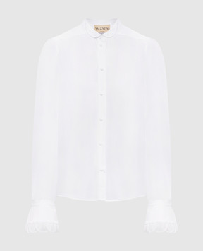 Valentino White shirt with ruffles 8B0AB8G25A6