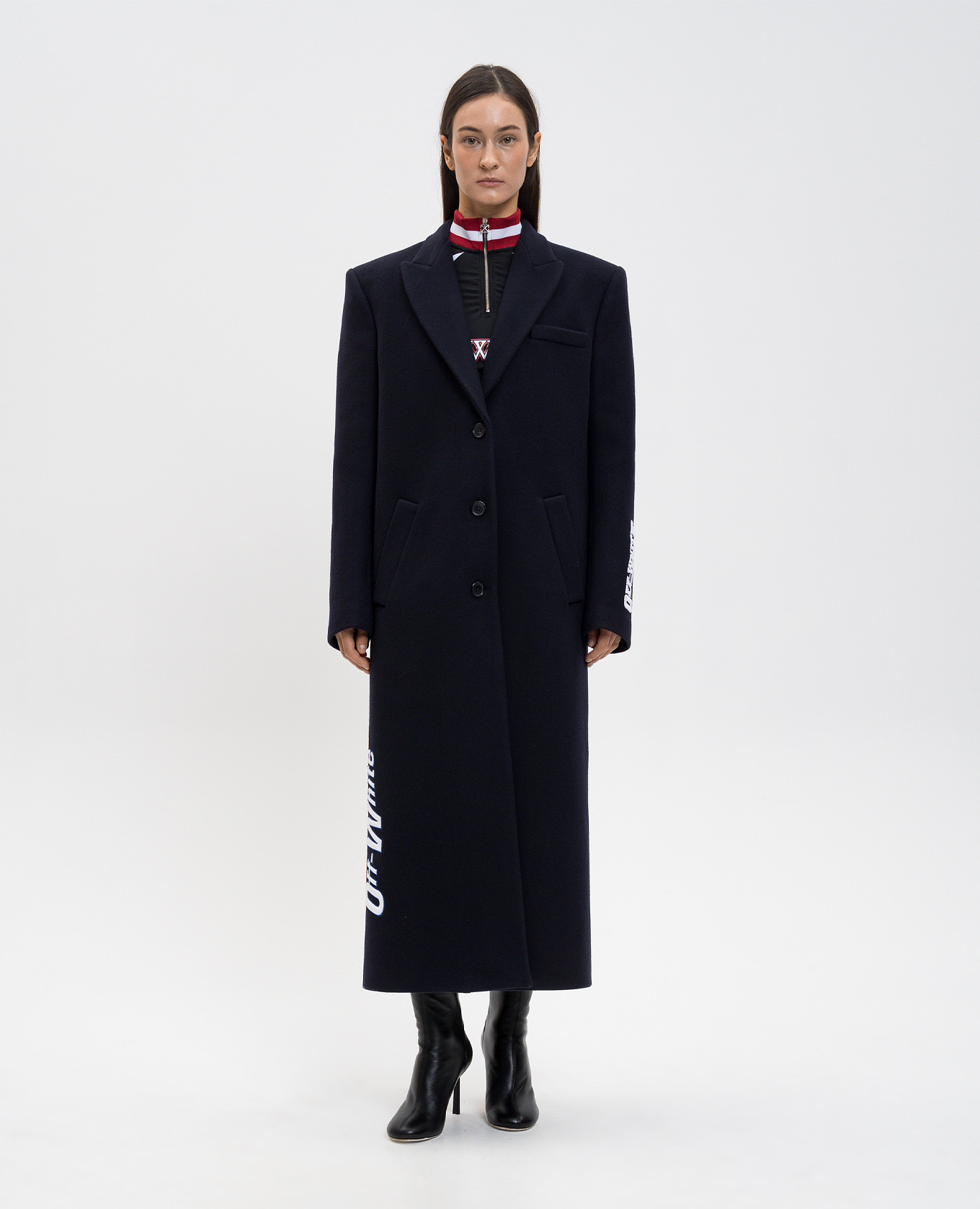 

Blue coat with wool Off-White