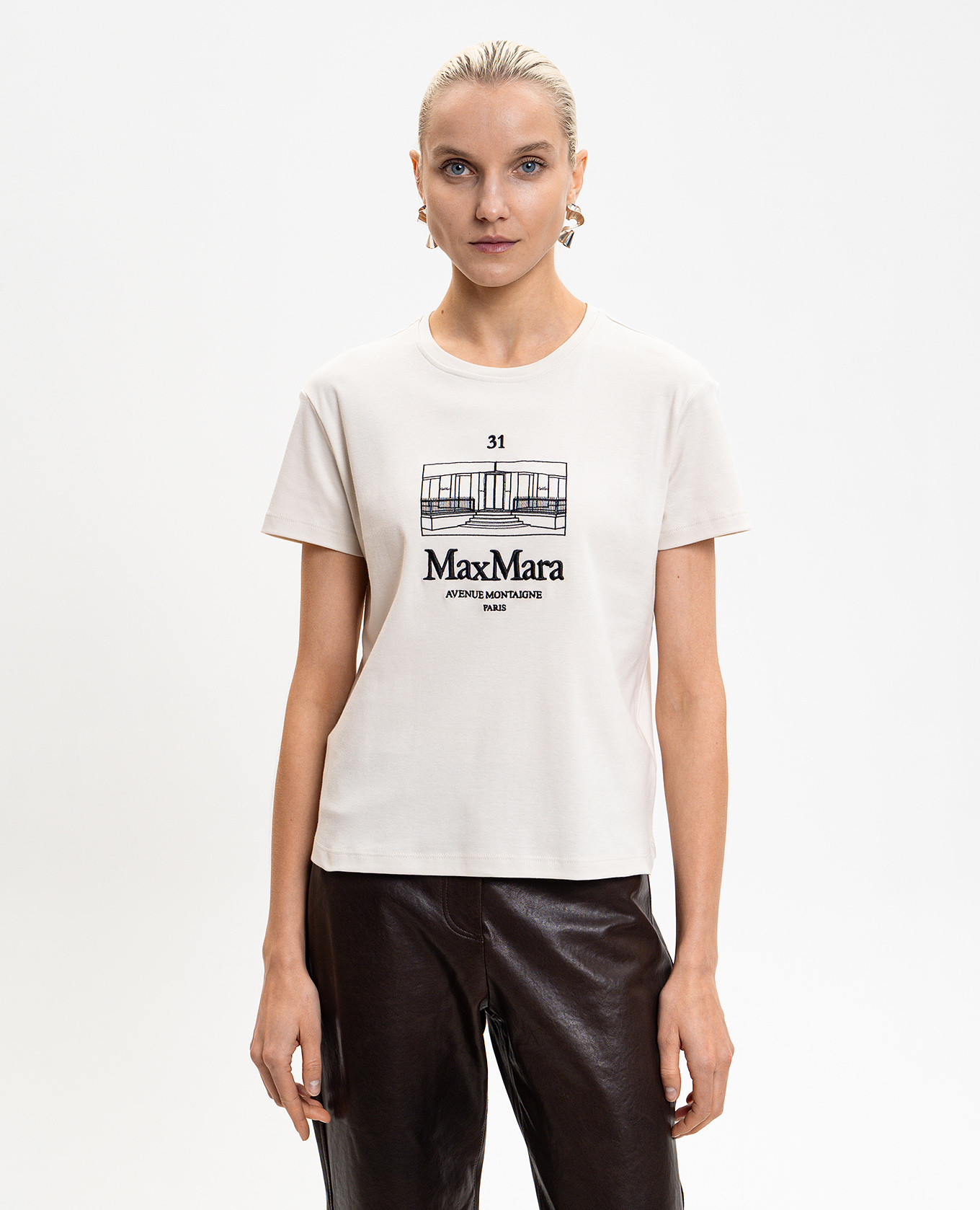 

Beige T-shirt SMMBELLA Max Mara