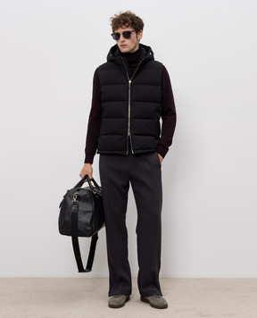 MooRER Black down vest RICK RICKKN